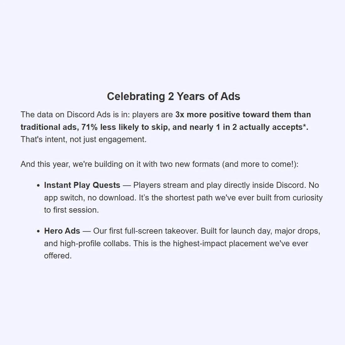 Discord Introduces Full‑Screen Hero Ads and Instant Play Quests