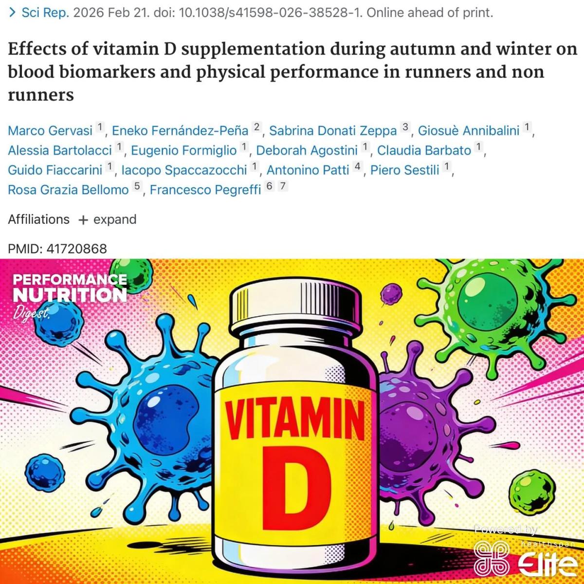 Vitamin D Boosts Runners' Immune Health in Winter