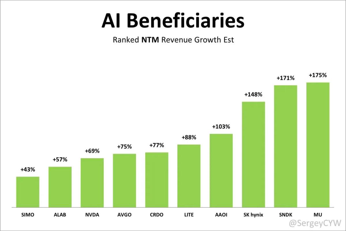 AI Winners Show Massive Revenue Growth, Some Still Overvalued