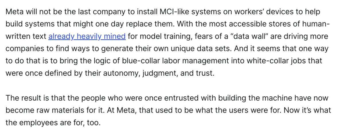 Meta Turns Employee Activity Into AI Training Data