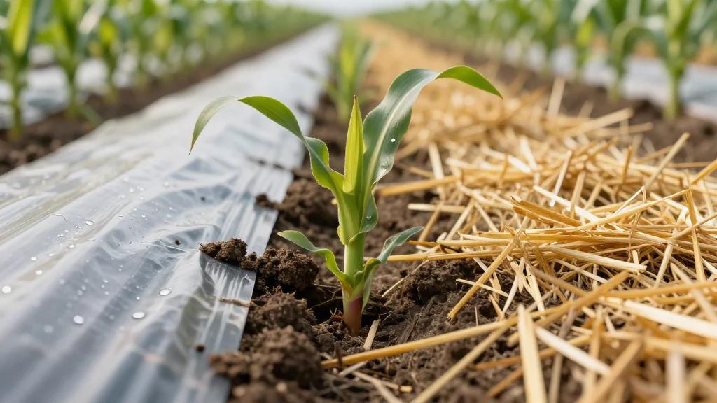 Differential Responses of Soil Bacterial Community and Respiration to Plastic Film and Straw Mulching in a Maize Field