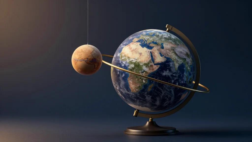 Tiny Mars's Big Impact on Earth's Climate: How the Red Planet's Pull Shapes Ice Ages