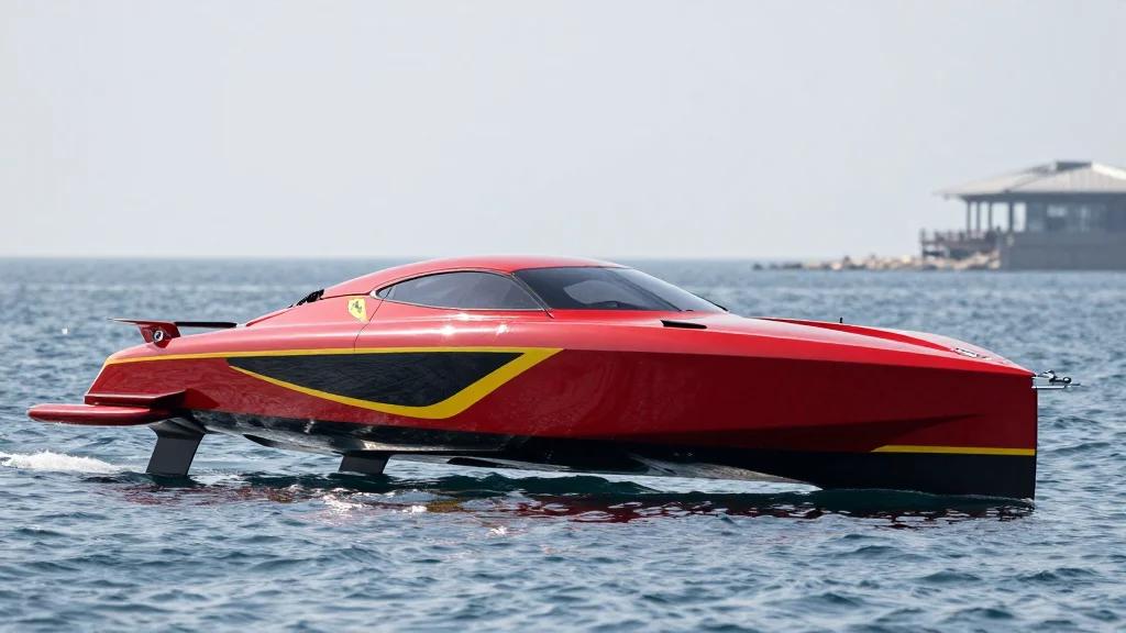 Ferrari Unveils Futuristic Livery for 100‑Foot Hypersail Yacht