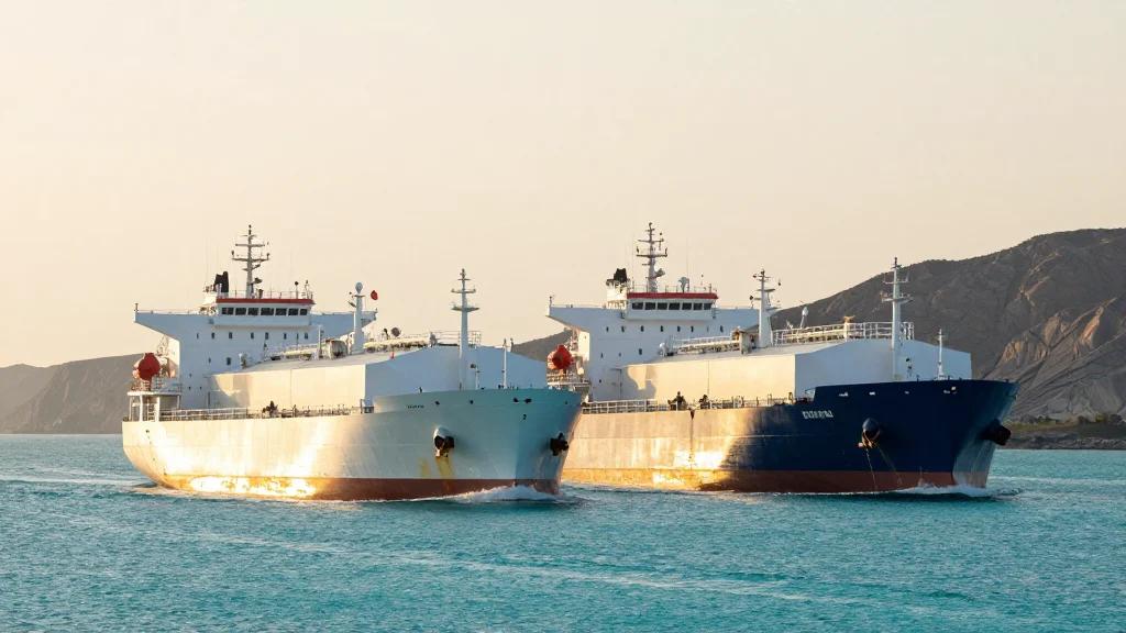 Tankers with Qatar LNG Attempt to Exit the Strait of Hormuz