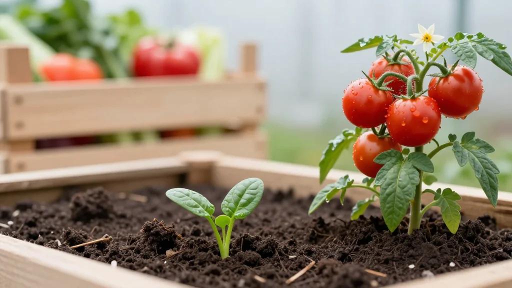 Tomato Blooms Thrive While Spinach Seeds Disappoint