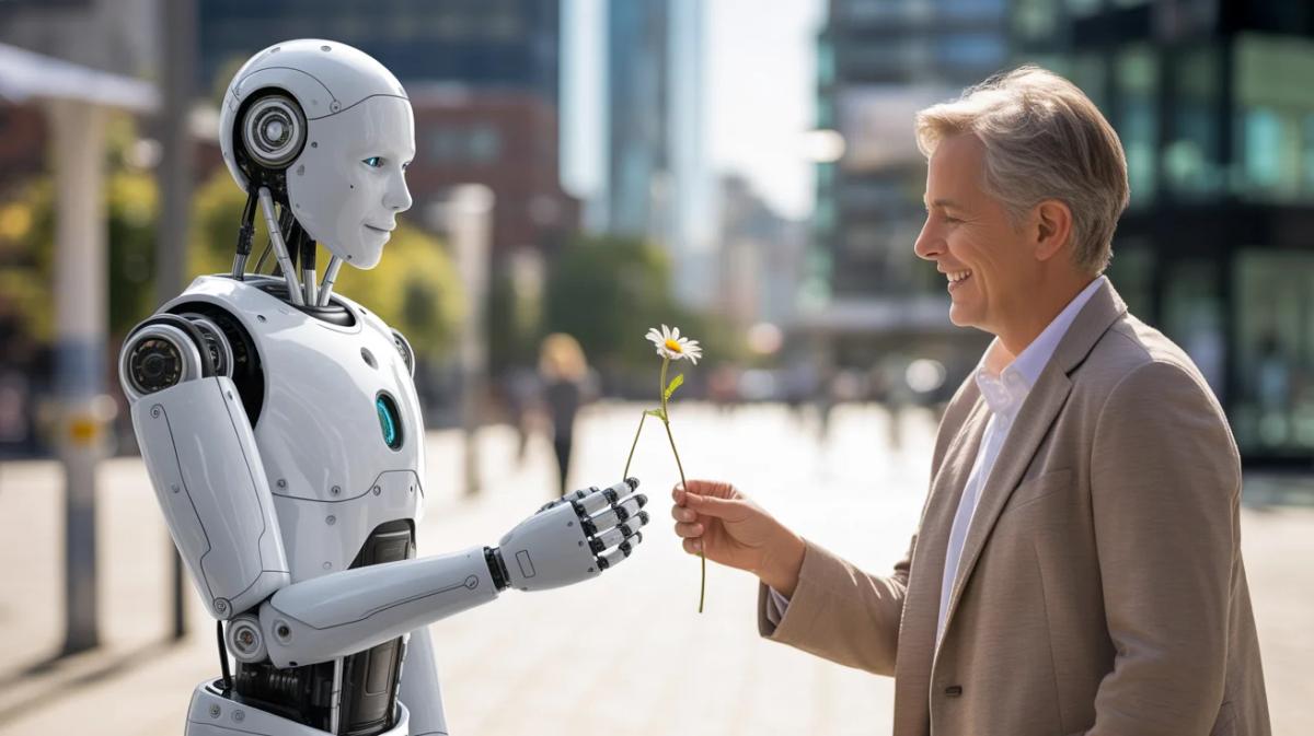 AI Robot Mimics Human Behavior in Public Demonstration