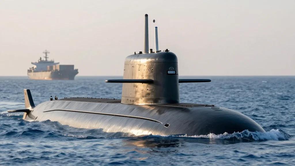 U.S. Sub Sinks Iranian Warship to Protect Shipping