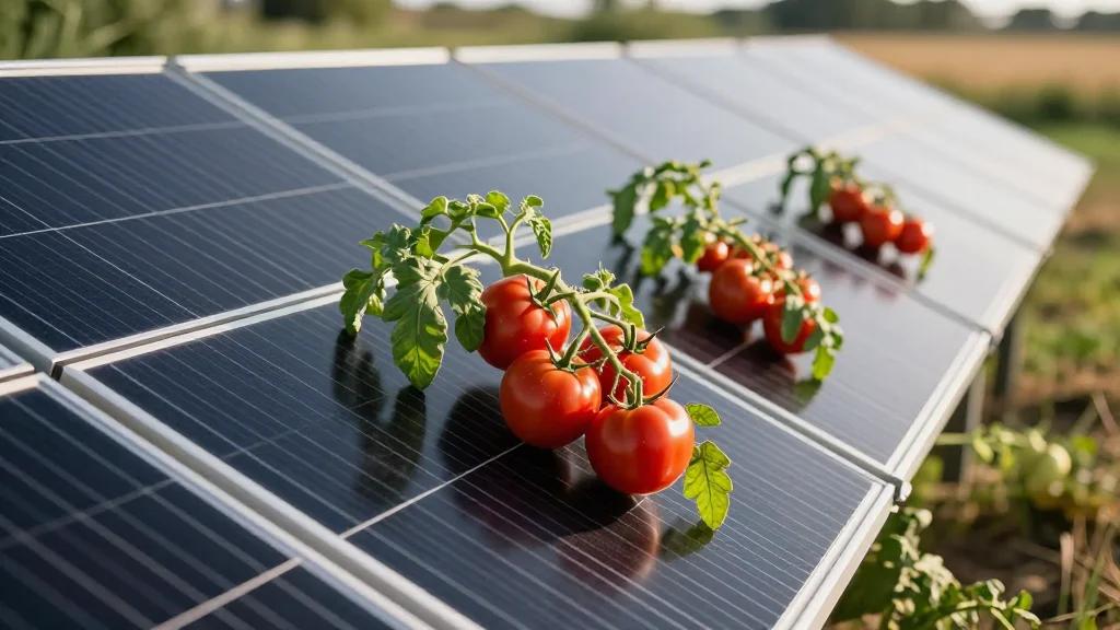 Agrovoltaic Systems Can Save Water, Generating Energy and Making Tomato Cultivation More Sustainable at the Same Time