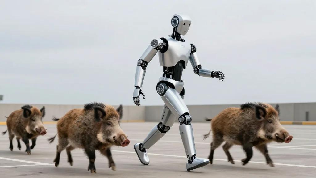 Unitree G1 Humanoid Robot Goes Viral After Chasing Wild Boars in Warsaw