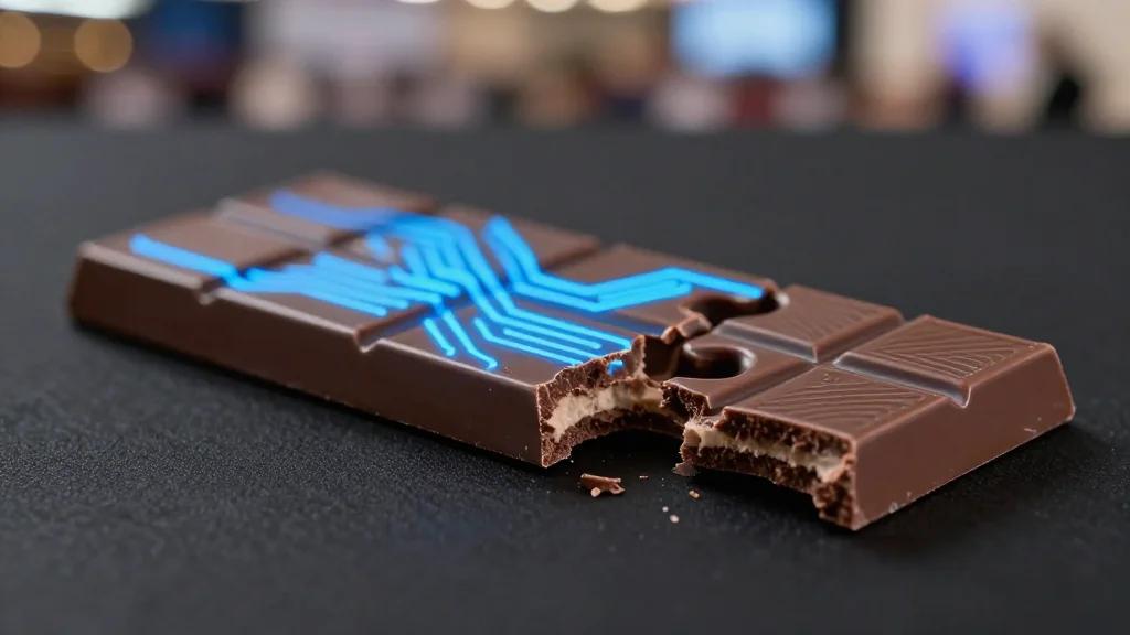 Uneven Chocolate Bars Symbolize Cocoa Industry Inequality