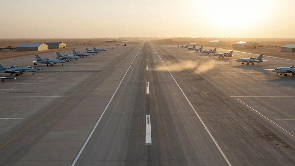 Al Udeid Base Ramp Empty in Satellite Images