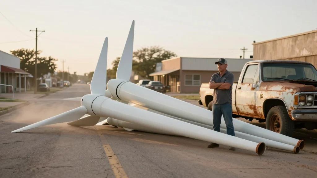 Texas Town Swamped by Wind‑turbine Blades, Sparking Local‑recycler Clash