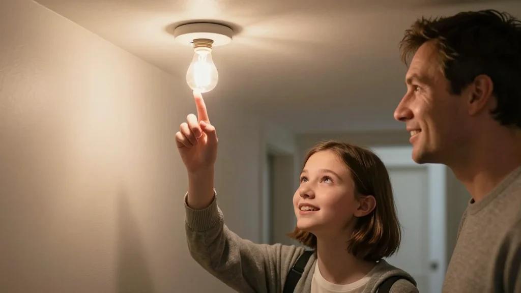 Teen Demands Dad Fix Light, Sparks Bittersweet Reflection