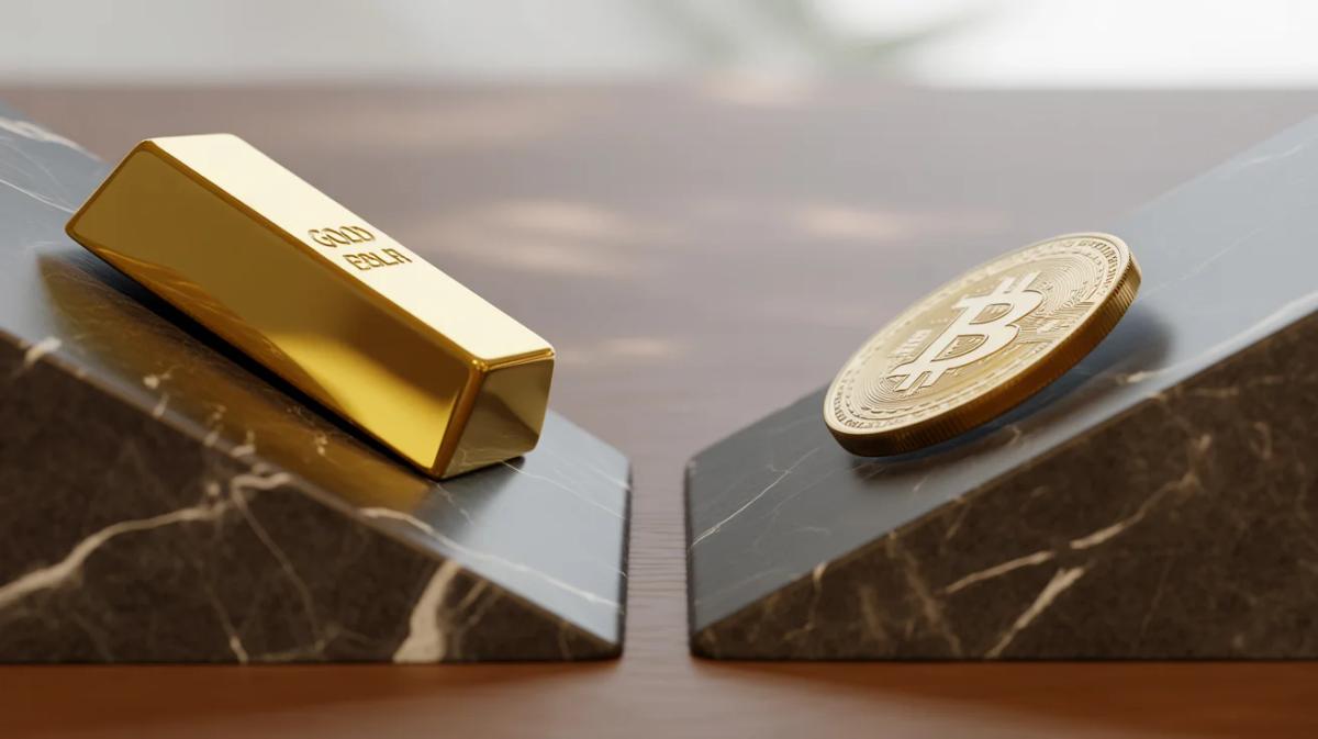 Risk Shifts: Gold Falls, Bitcoin Rises