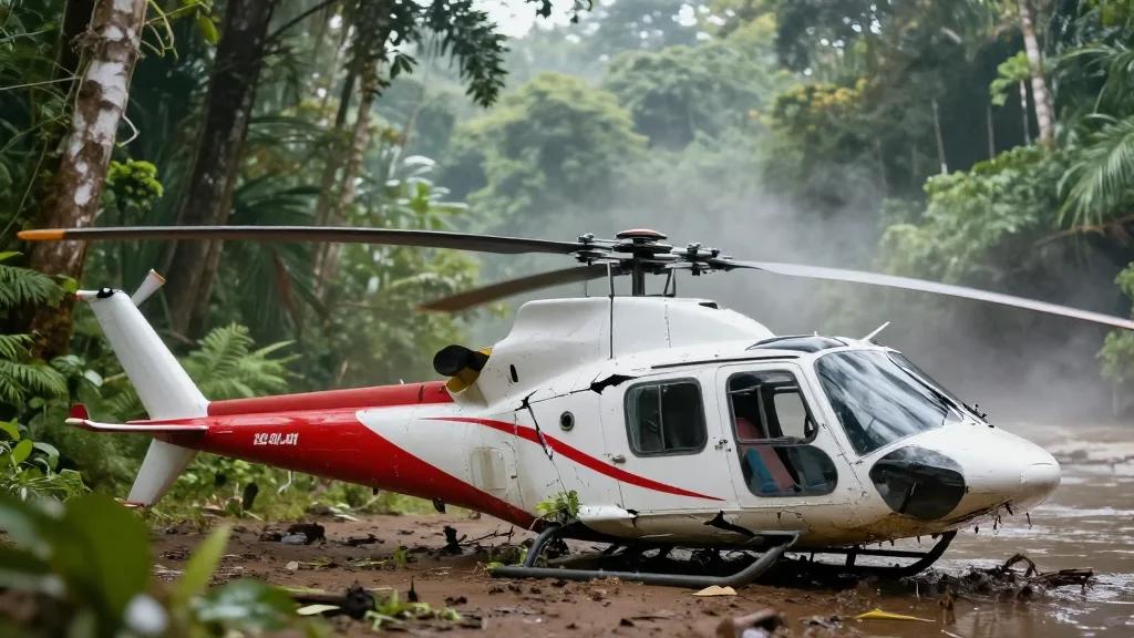 Eight Killed in West Kalimantan Helicopter Crash as Debris Recovered