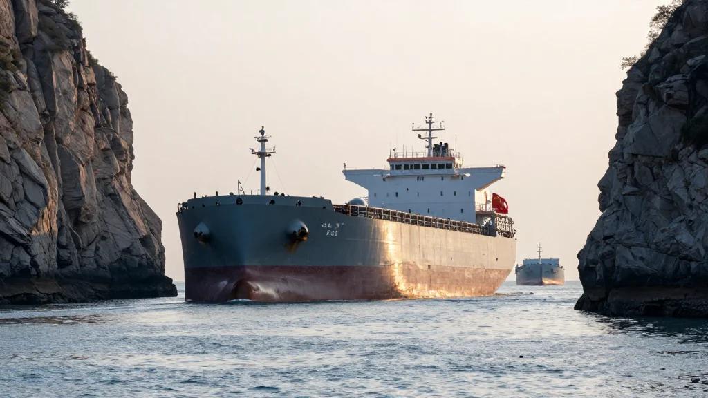 Only Seven Ships Cross Strait Post‑Ceasefire, Mostly Bulk Car