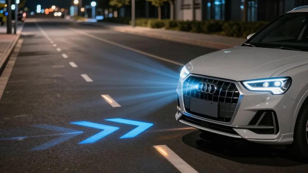 Audi Q3 Now Comes with Adaptive Projection Lighting