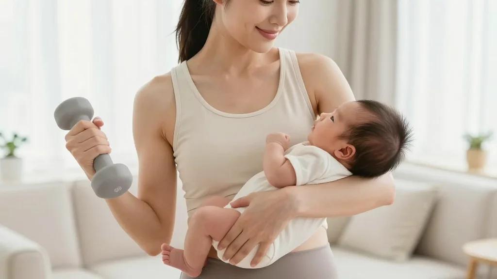 Postpartum Fitness Feels Daunting Despite Staying Active