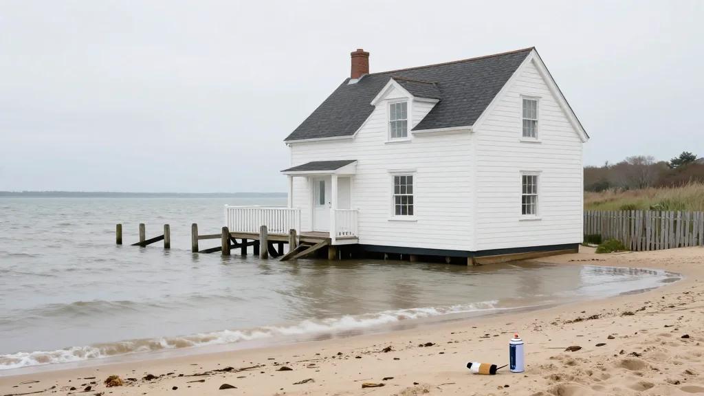 Coastal Homes Vanish as Beach Erodes, Vandalism Escalates