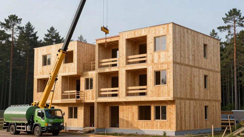 How Derome Erects Six-Storey Apartment Blocks in Three Days