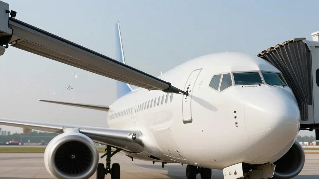 Airbridge Crashed Into Cockpit of Boeing 737 Sending Glass Flying Towards Pilots… On Two Seperate Occasions