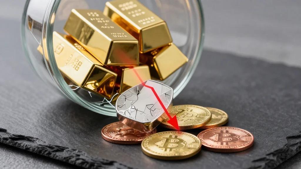 March Market Slump: Stocks, Gold, Silver Dive, Bitcoin Flat