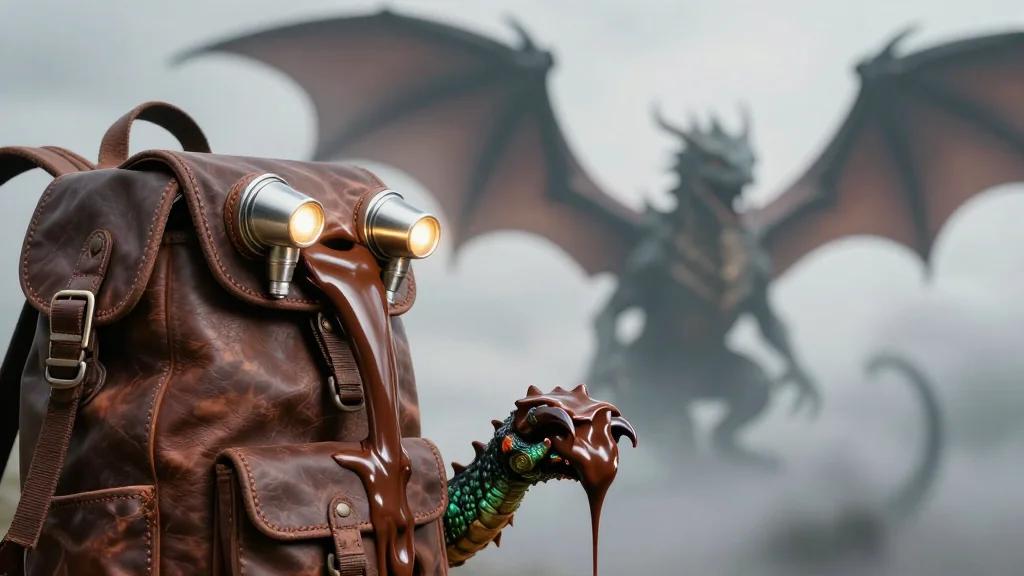 Infinite Chocolate Backpack Powers Dragon vs Robot Pterodactyl