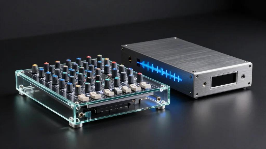 Logitek Features Glide Glass Console