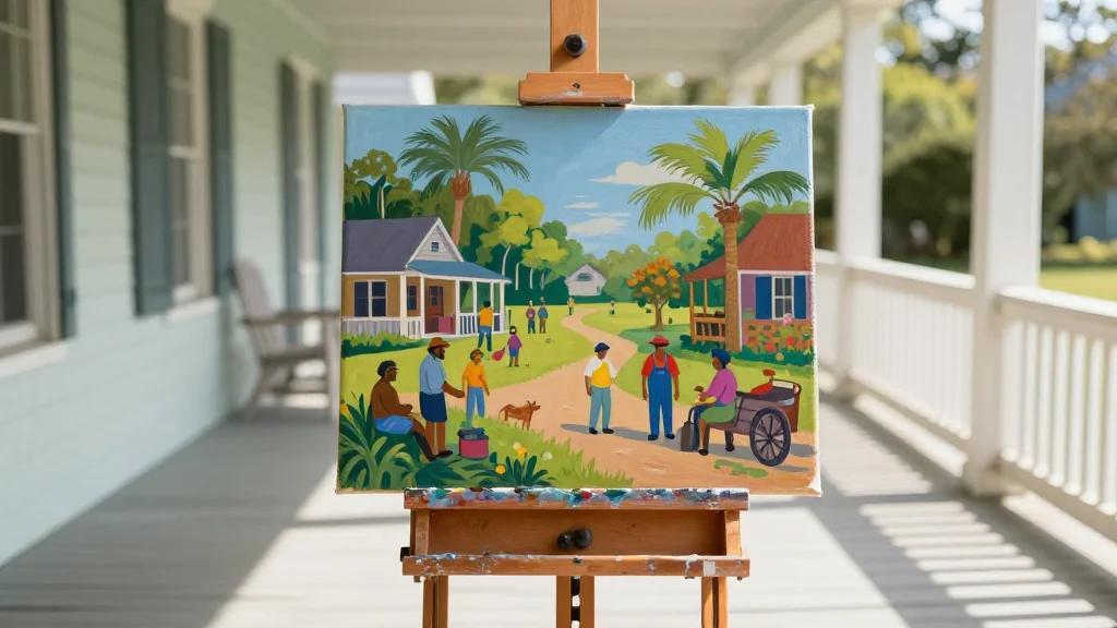 Gullah Artist Sam Doyle’s Narrative Portraits Shine at Outsider Art Fair in New York