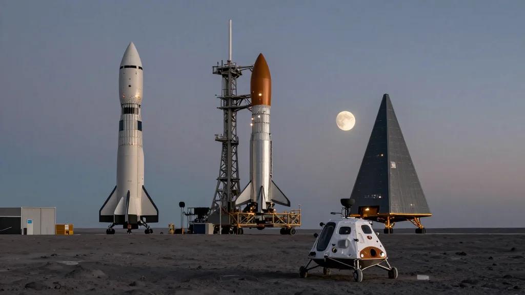 NASA's Lunar Plan: Three Super‑Heavy Rockets, Two Landers, One Transport