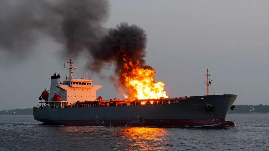 Cargo Ship Struck by Unknown Projectile in Hormuz