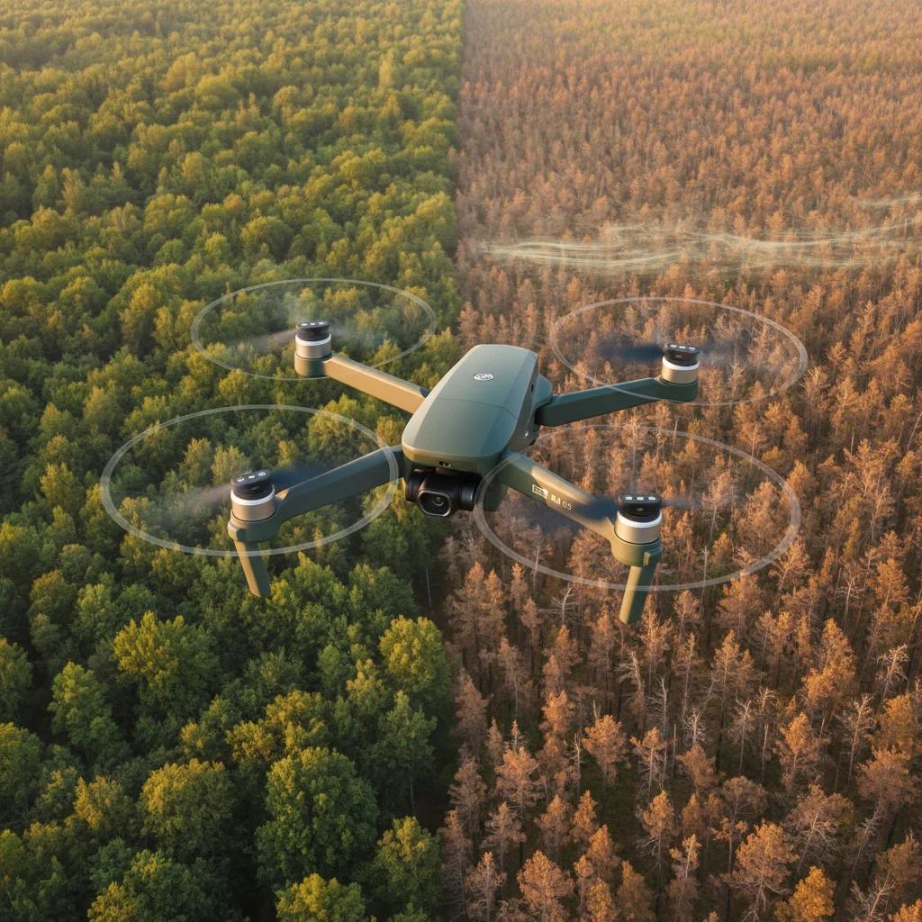 Detecting Drought Stress in Trees From the Air