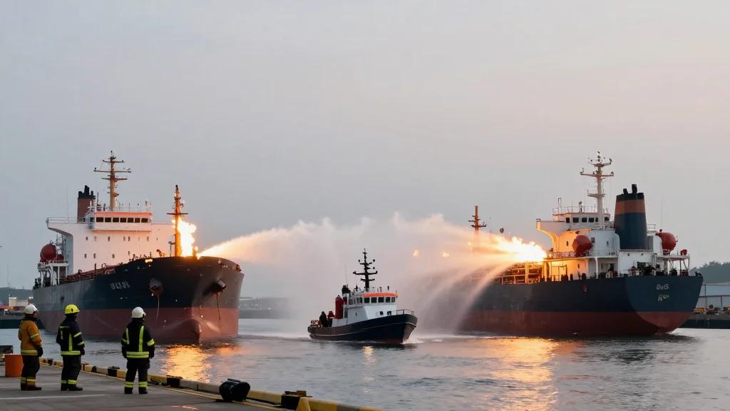 Port Firefighters Quell Two Tanker Blazes at Once