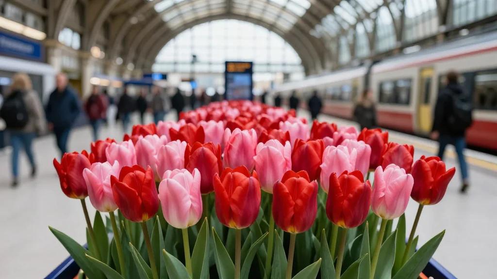 Tesco and BBH Bring “Need Anything From Tesco?” To Life with 5,000-Tulip Billboard at King’s Cross
