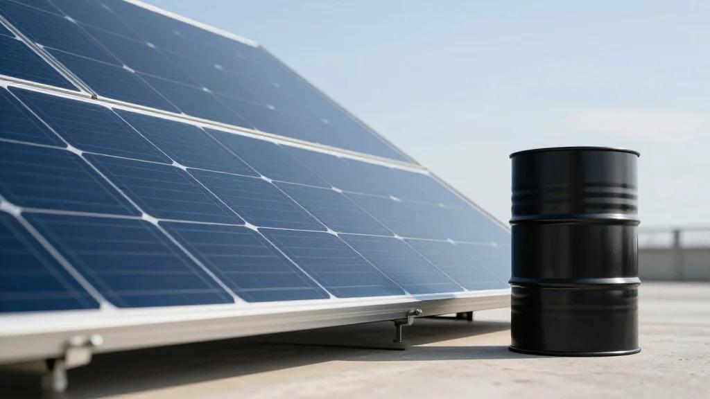 Solar Power Stays Cheap; Oil Prices Soar Dramatically