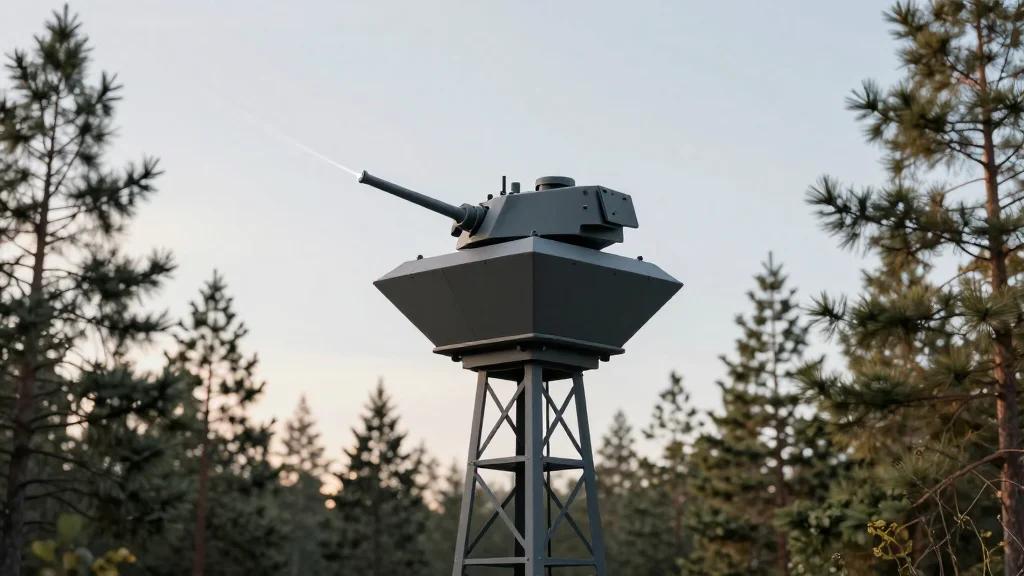 Tower Turrets Fill Forest Gaps for Air Defense