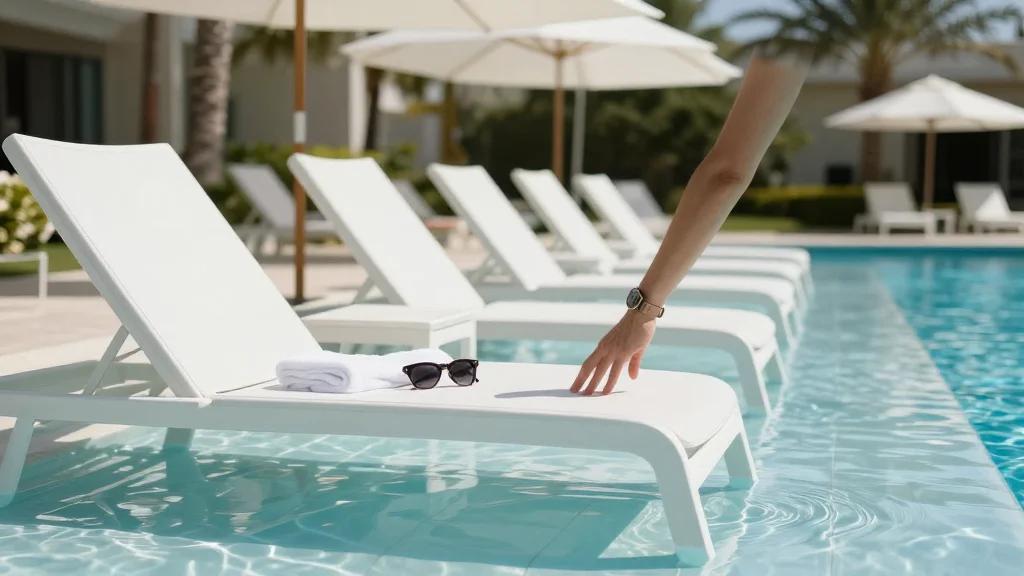 This Dad Is A Vacation Hero — Sprinting For Pool Chairs So His Family Can Actually Relax