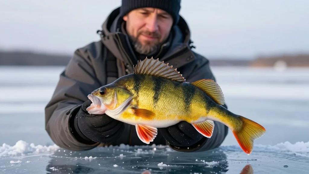 ‘Our Jaws Just Dropped.’ Jumbo Perch Caught Through the Ice Should Break a 44-Year-Old State Record