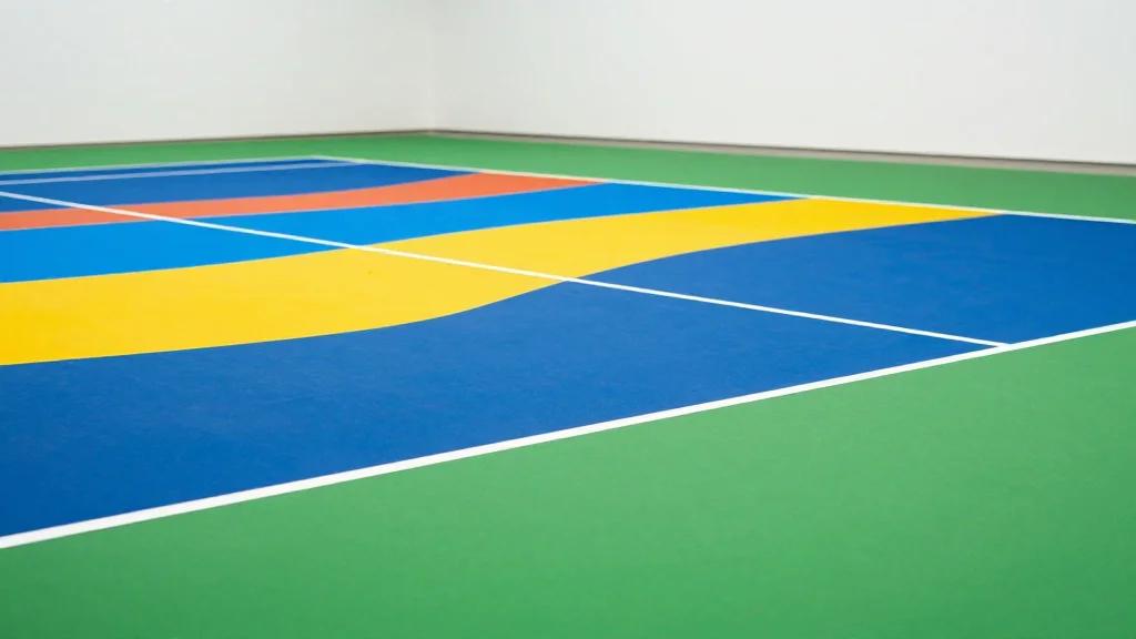 Jonas Wood Turns Tennis Courts Into Color Experiments in New Gagosian Show