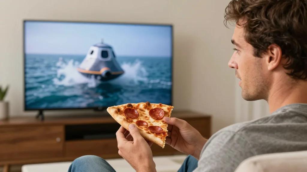 Anxious Pizza Binge Fuels Artemis II Splashdown Watch