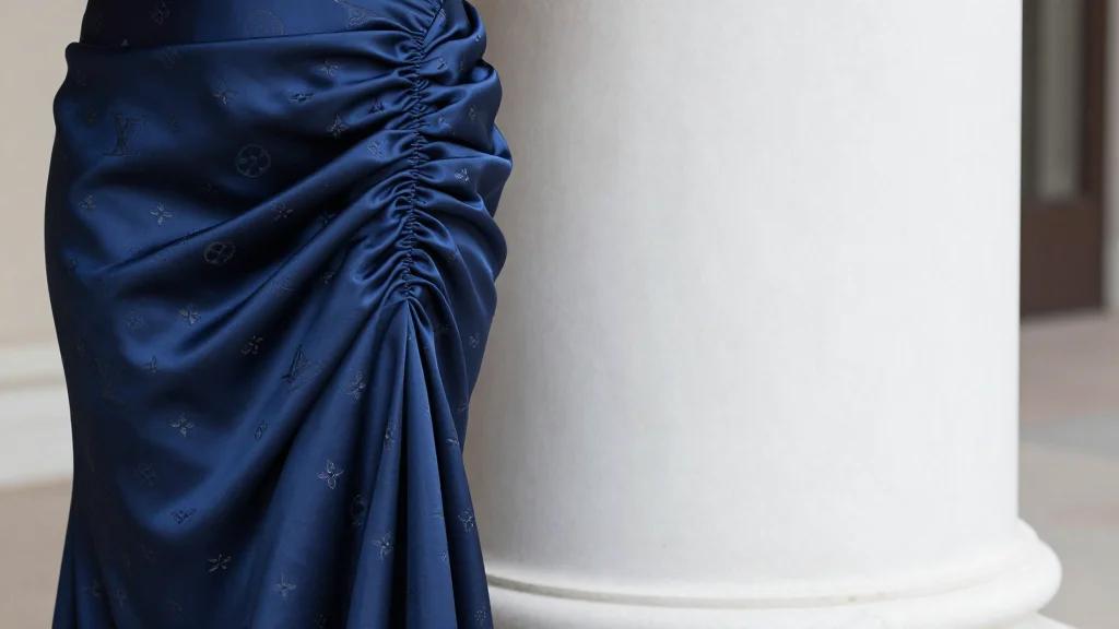 Chase Infiniti Brings Cobalt Drama to ‘The Testaments’ Opening at Series Mania in Custom Louis Vuitton