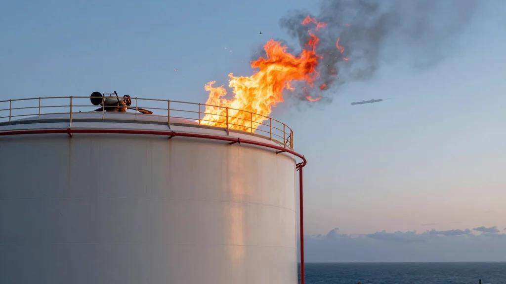 Fujairah Oil Facility Catches Fire From Drone Debris