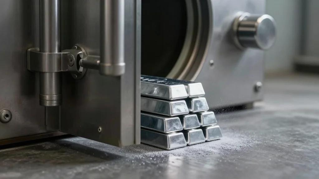 Silver Vault Drops 2.6M Oz, Down 142 Tons Weekly