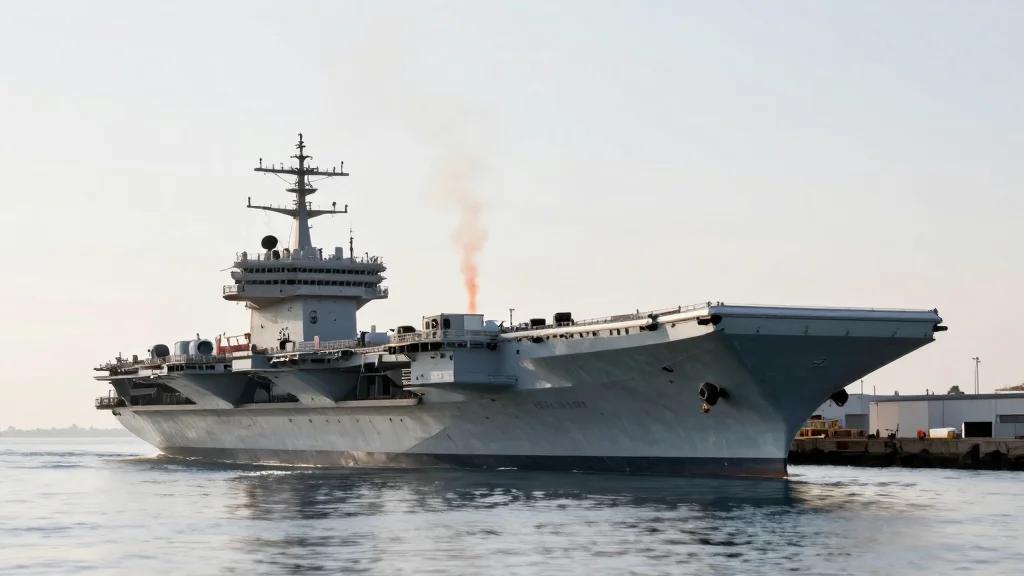 USS Gerald R. Ford Leaves Middle East After Laundry Fire