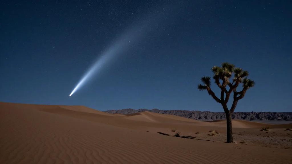 PanSTARRS over Death Valley