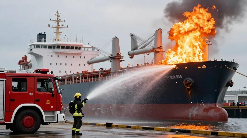 Fire Breaks Out on Ship Carrying 1,000 Tonnes of Scrap Metal