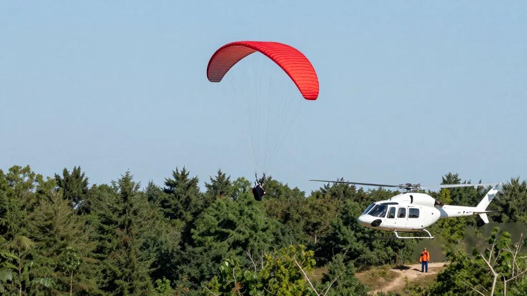 Paraglider Rescued After Difficulty Over Belper Woods