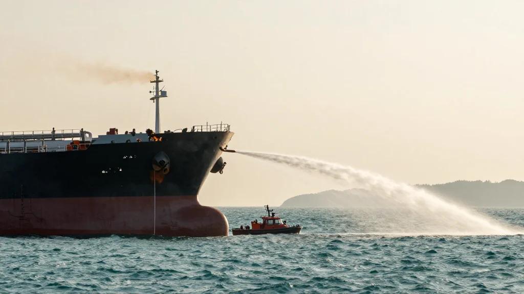 Thai Ship Burns Near Oman Amid Hormuz Transit Controversy