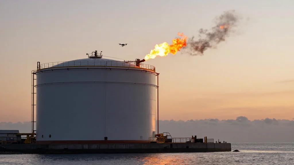 Iranian Drone Attack Halts LNG, Sparks Dual Energy Shock