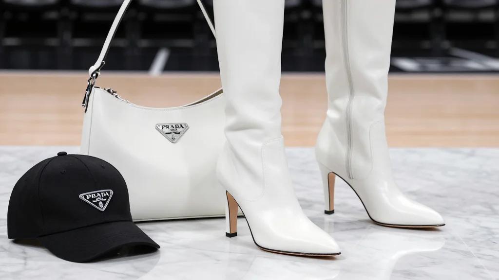 Winnie Harlow Cheers on Fiancé Kyle Kuzma at Bucks Vs. Clippers Game in Chrome Hearts Boots